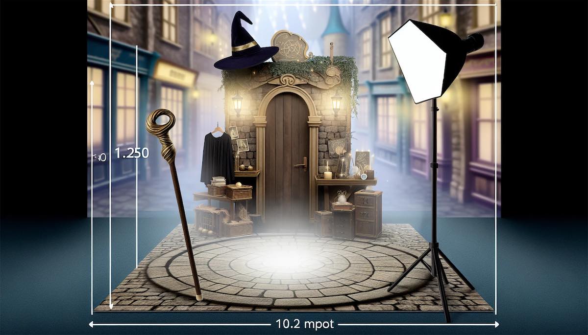 Diagon Alley photo booth