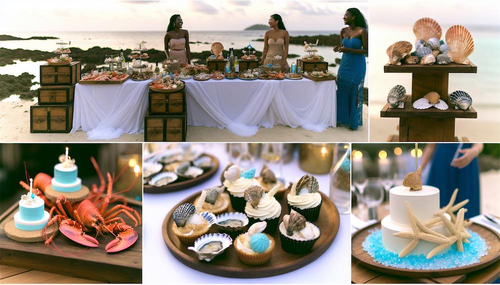 Delicious sea-inspired culinary delights for a nautical bachelorette party